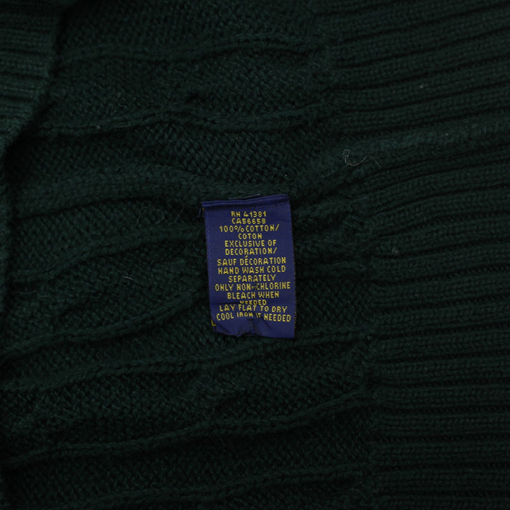 Ladies Polo Ralph Lauren Cable Knit Cotton Sweater Size XL
