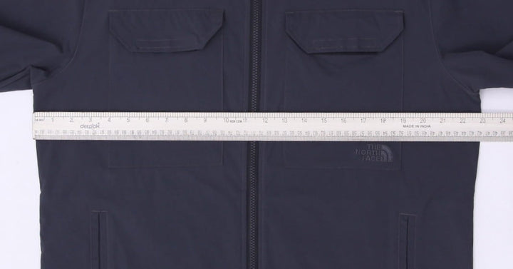 Mens The North Face Jacket Gray Full Zip Outdoor Lightweight L