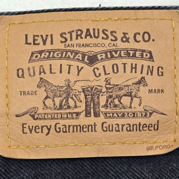 Vintage Levis Orange Tab Black Jeans | Migration_Pants MJ DROP UAENAT20 - Detail View | Fashion Rerun