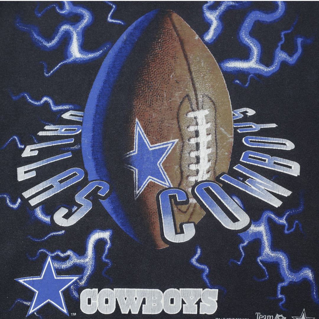 Vintage Bulletin Athletic Dallas Cowboys All Over Print T-Shirt One Size AOP