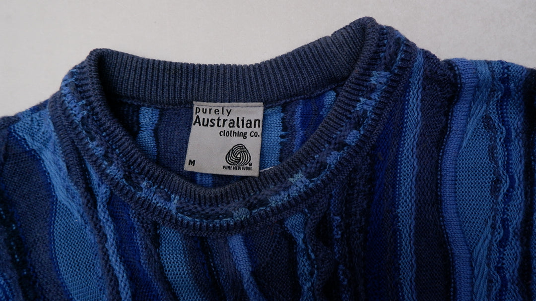 Vintage Ladies Purely Australian Clothing Co. Pure New Wool 3D Style Sweater
