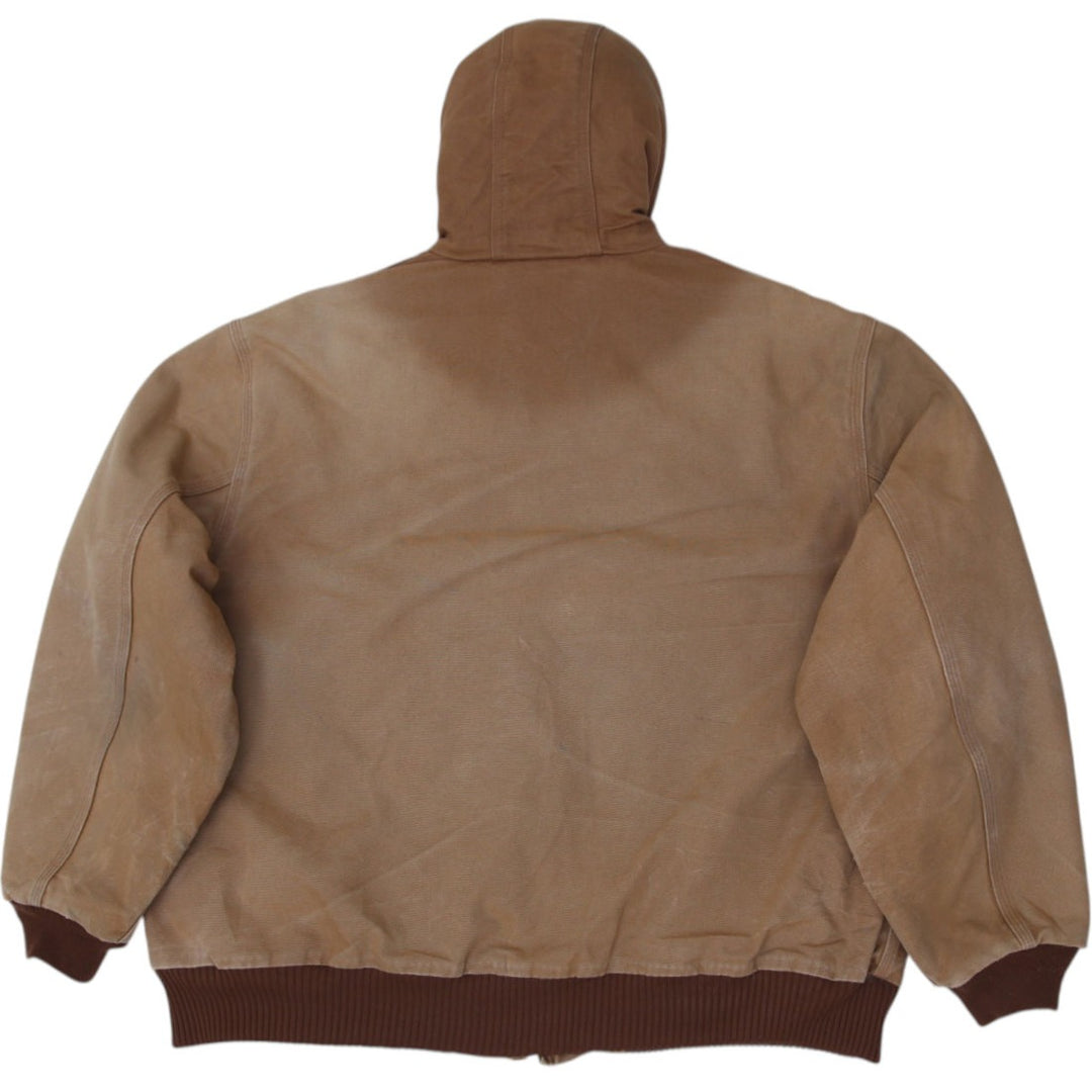Mens Carhartt J140BRN Jacket Brown Hooded Workwear Coat 2XL Made In USA | Migration_Jackets WW Collection - S | Fashion Rerun
