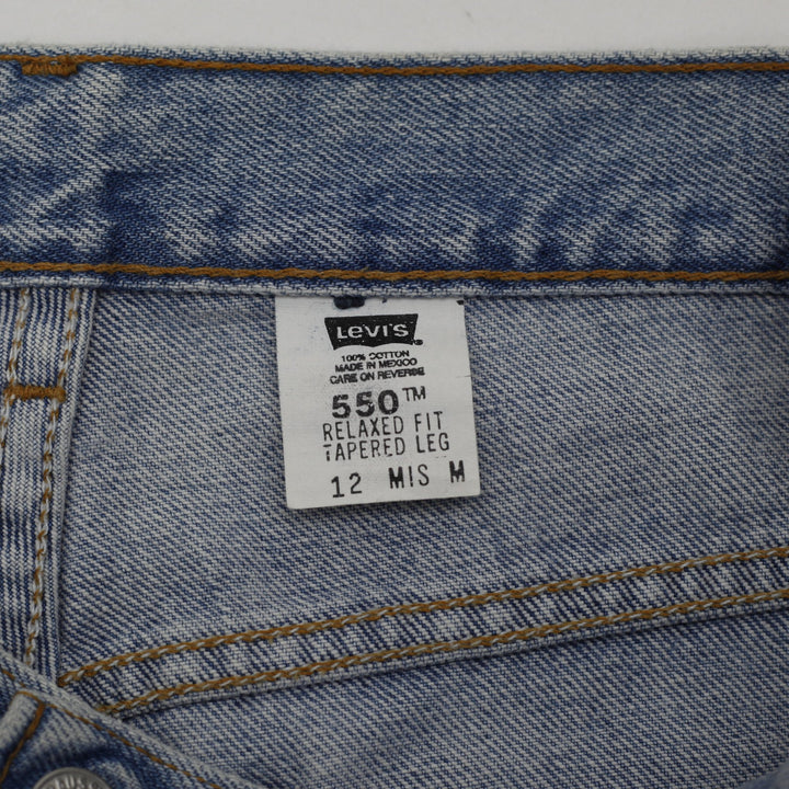 Vintage Ladies Levis 550 Relaxed Fit Tapered Leg Denim Jeans Size 12 M