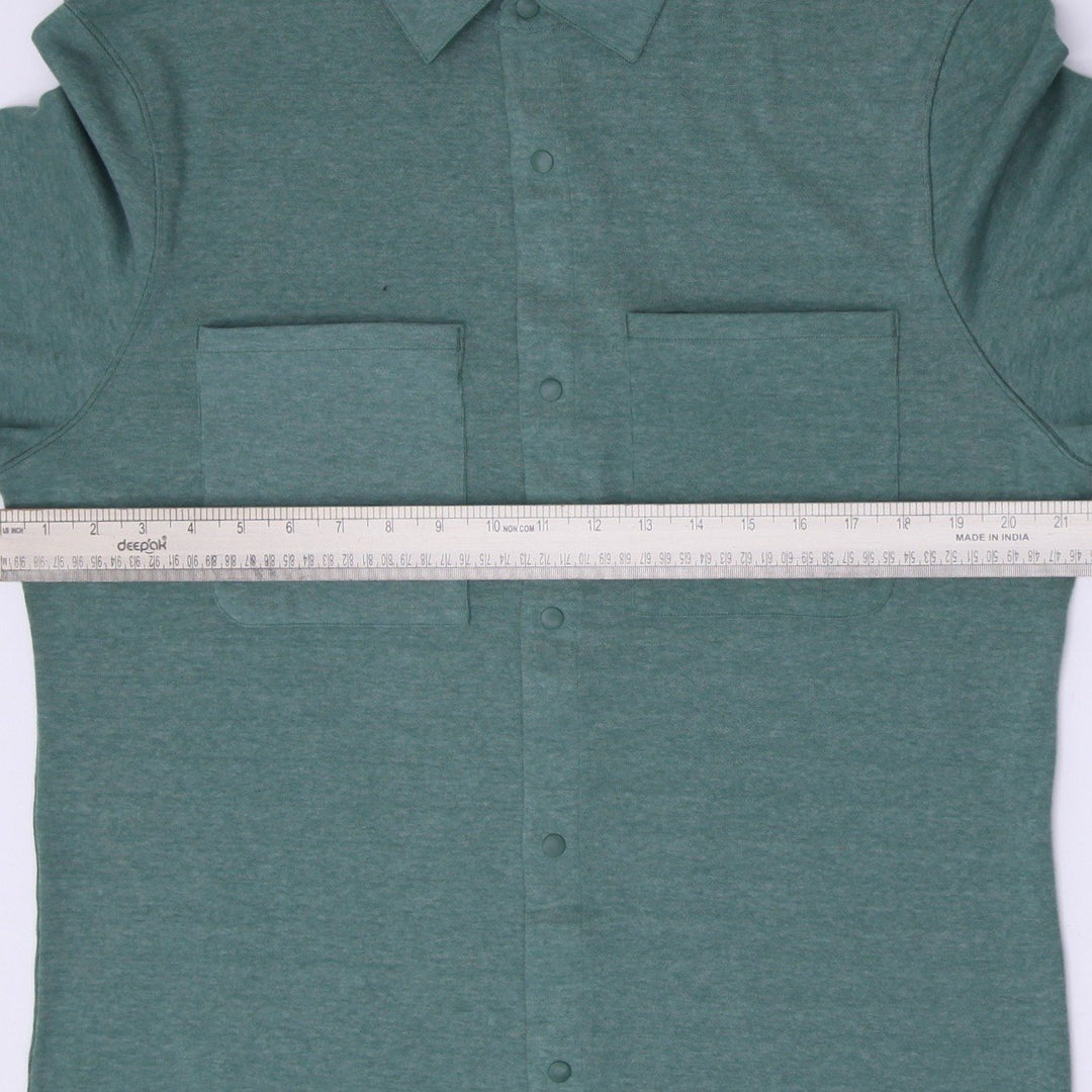 Mens Lululemon Soft Knit Overshirt Snap Front Shacket Shirt Size M