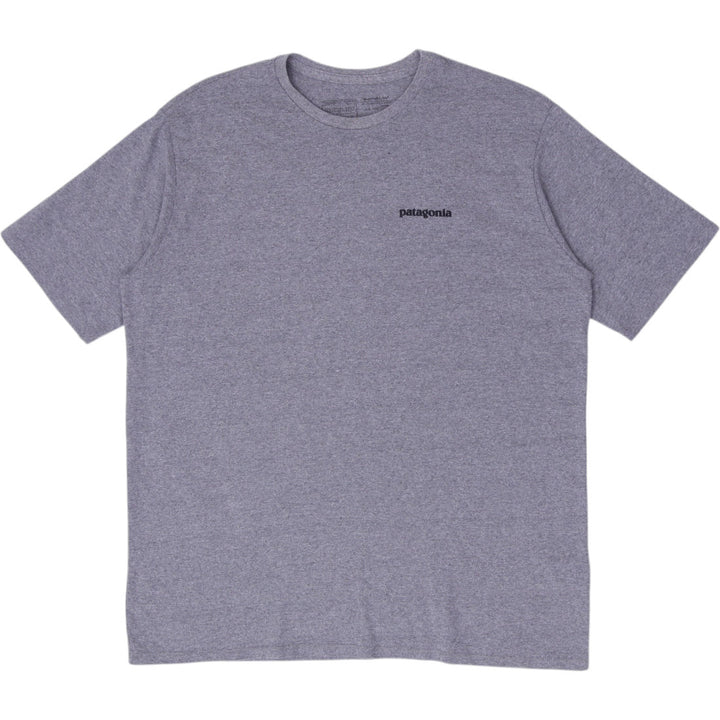 Mens Patagonia P-6 Logo Responsibili-Tee Gravel Heather Grey T-Shirt Size L