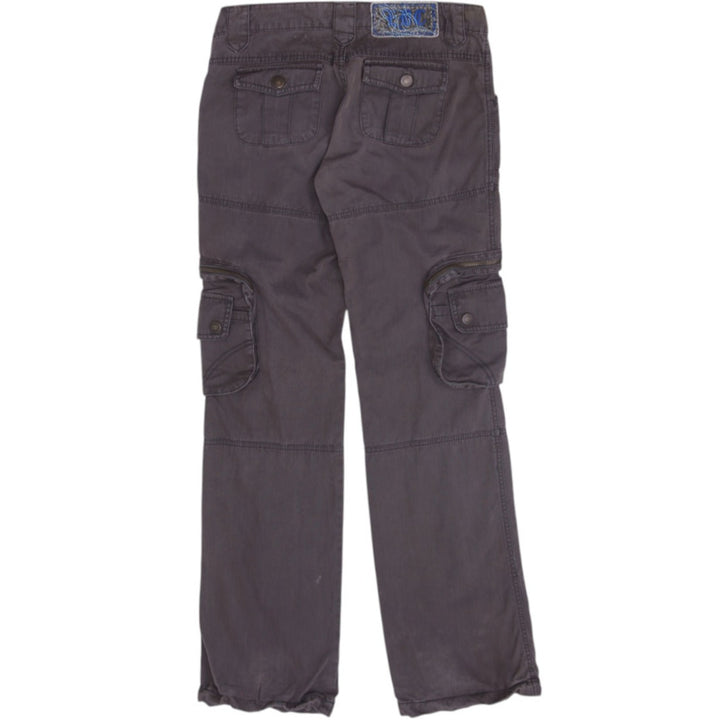 Y2K Ladies Low Rise Cyber Grunge Cargo Pants Size 34