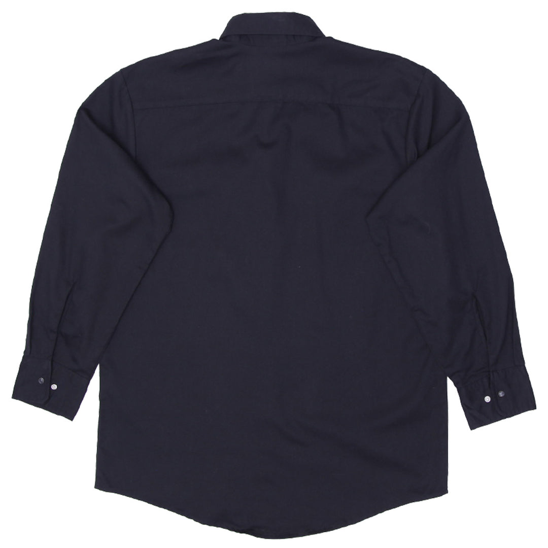 Mens Dickies Black Pearl Button Long Sleeve Shirt