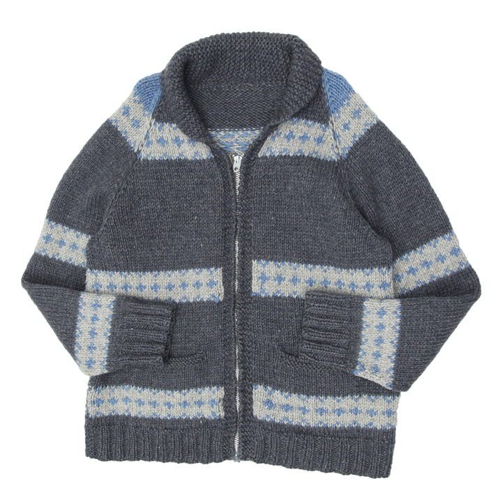 Vintage Full Zip Knitted Sweater