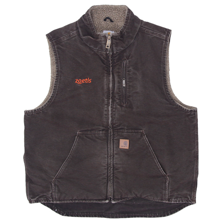 Mens Carhartt V33 DKB Sherpa Fleece Lined Work Vest - Fashion Rerun Vintage Migration_Jacket