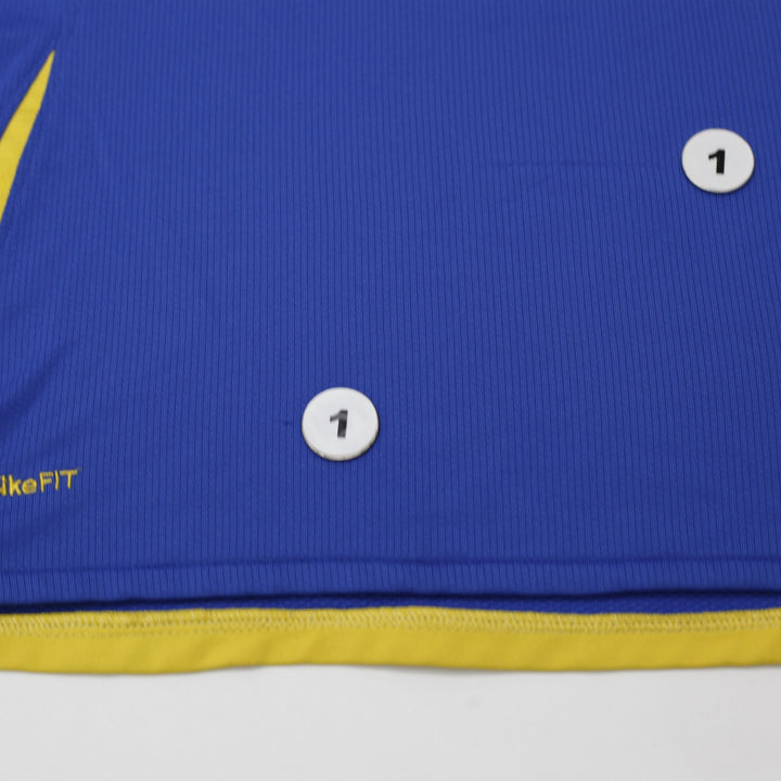 Youth Boys Nike Brazil 2008-10 Away Football Jersey Blue Size XL World Cup