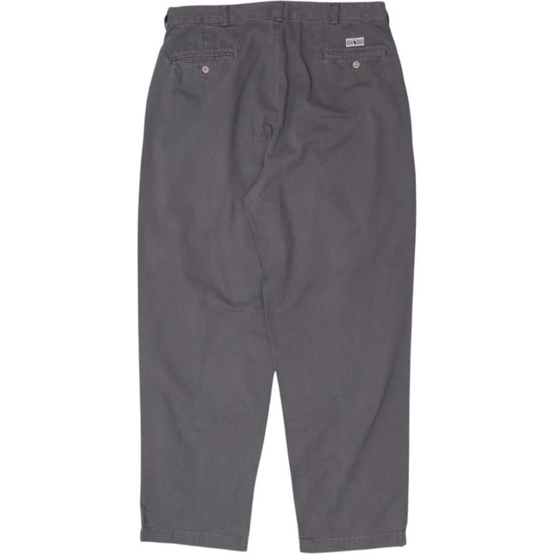 Mens Polo Ralph Lauren Casual Cotton Relaxed Fit Chino Pants Size 35x30 | Migration_Pants - Side View | Fashion Rerun