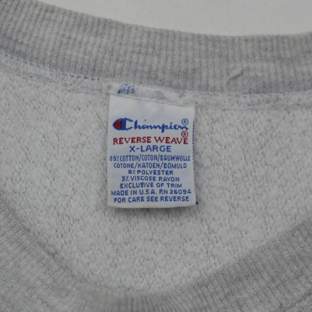 Vintage Champion Reverse Weave New York University Sweatshirt XL Made In USA - Fashion Rerun Vintage Migration_Sweaters