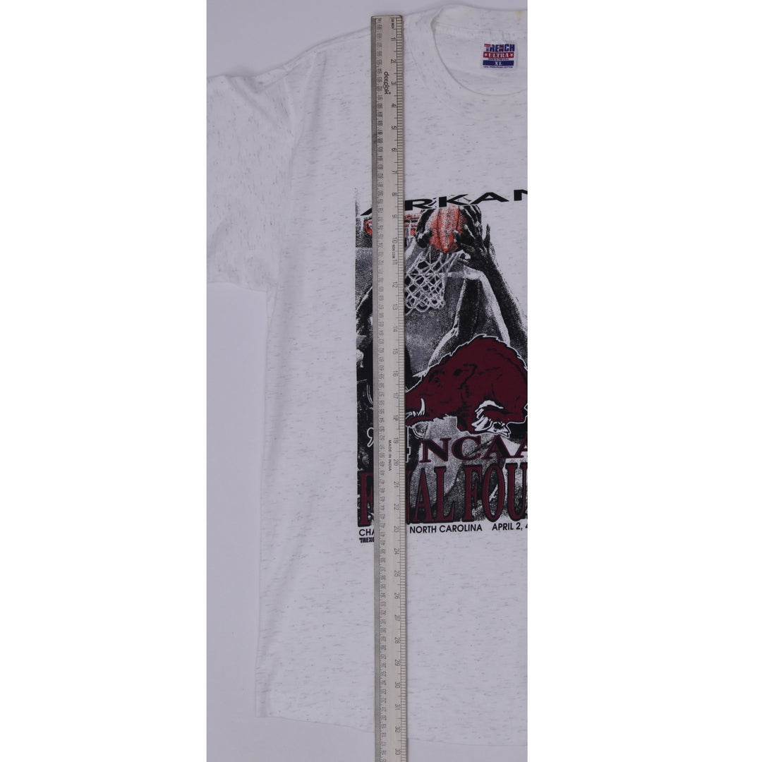 Vintage 1994 Arkansas Razorbacks T-Shirt NCAA Final Four Trench Ultra USA XL
