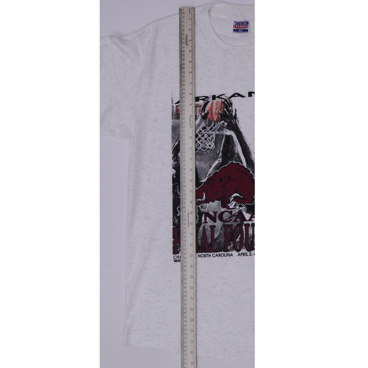 Vintage 1994 Arkansas Razorbacks T-Shirt NCAA Final Four Trench Ultra USA XL
