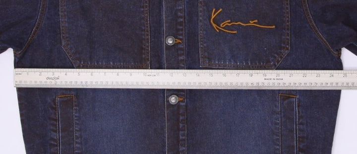 Mens Embroidered Karl Kani Trucker Denim Jacket