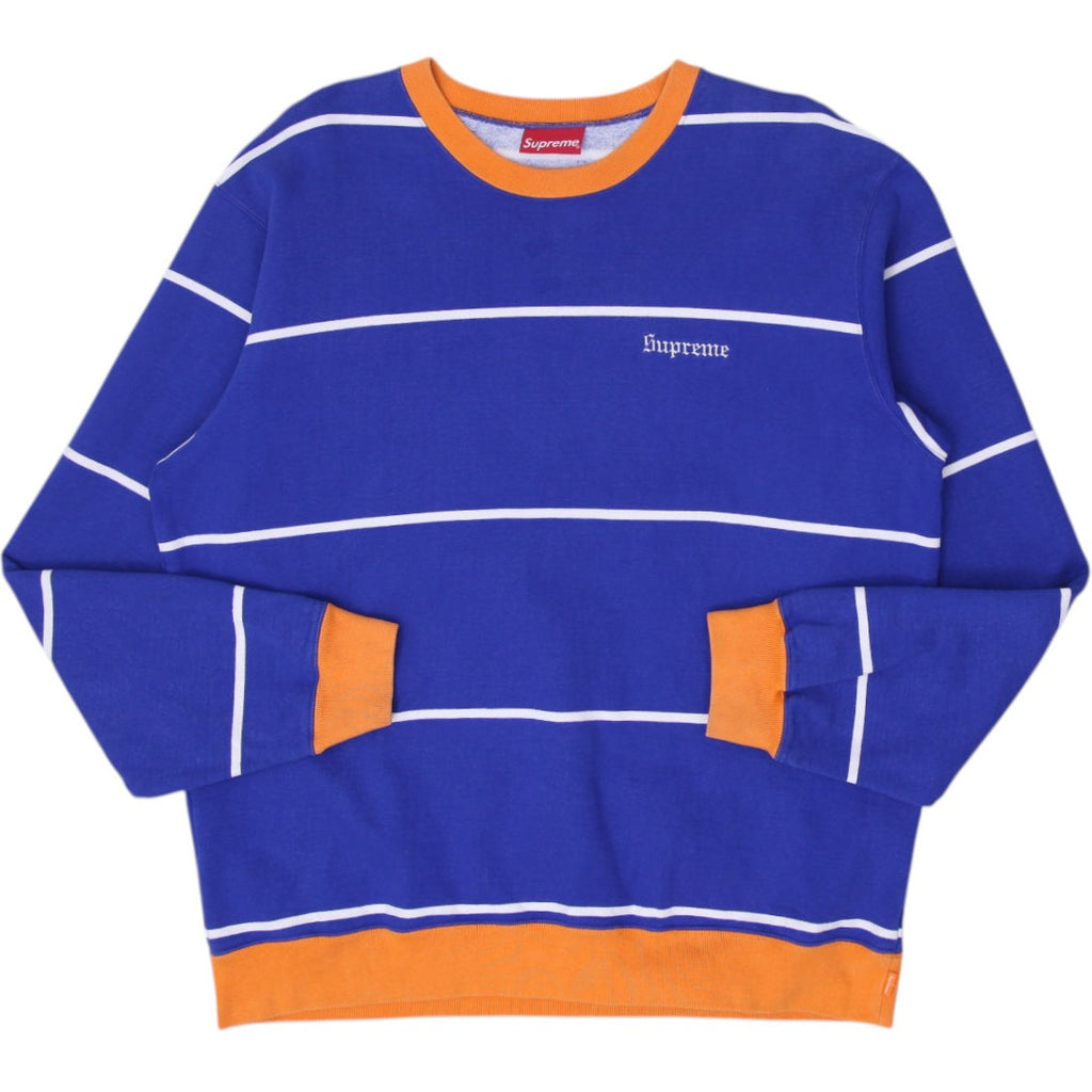 Shop Supreme Stripe Crewneck Graphic Sweatshirt Size XL | Fashion