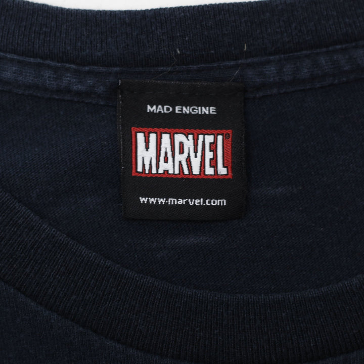 Mens Deadpool Navy Graphic Mad Engine Marvel X-Men Avengers T-Shirt