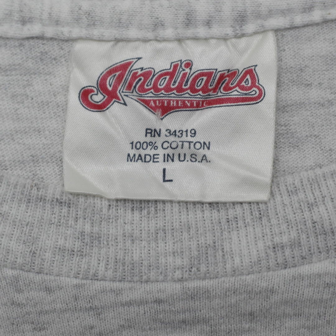 Vintage 90S Cleveland Indians Opening Day T-Shirt Made in USA Single Stitch L