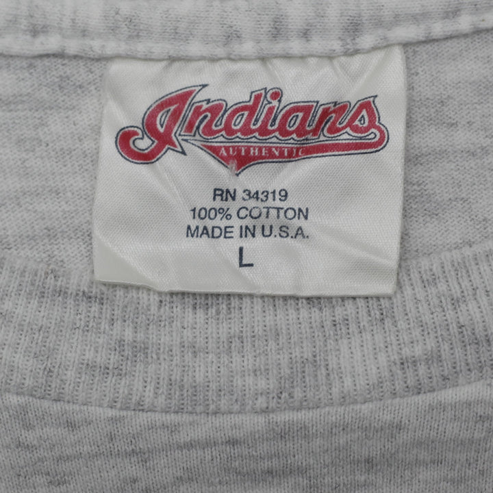 Vintage 90S Cleveland Indians Opening Day T-Shirt Made in USA Single Stitch L