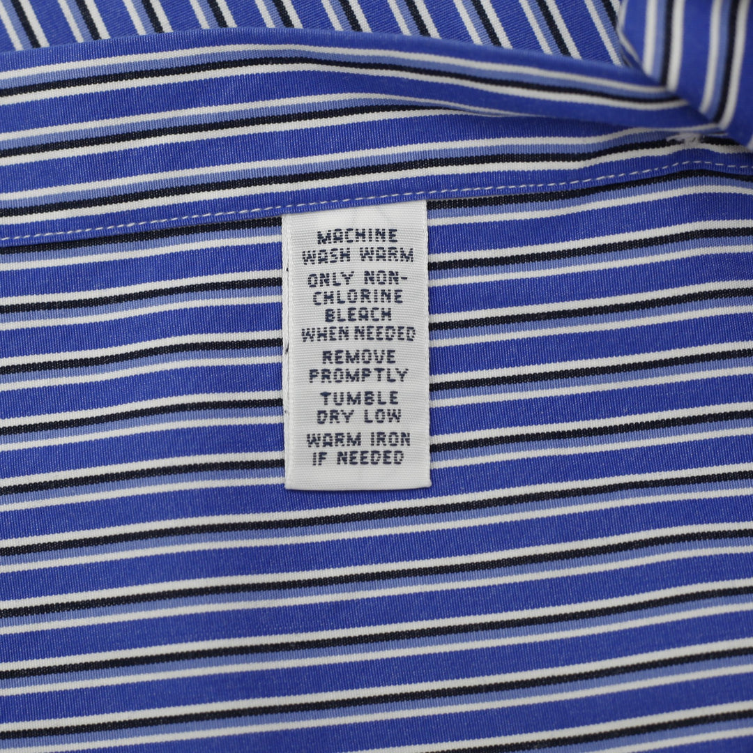 Mens Polo Ralph Lauren Regent Custom Fit Striped Button Down Shirt Size 15 1/2