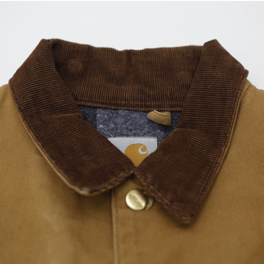 Vintage 90s Carhartt C01 BRN Blanket Lined Jacket Size 50