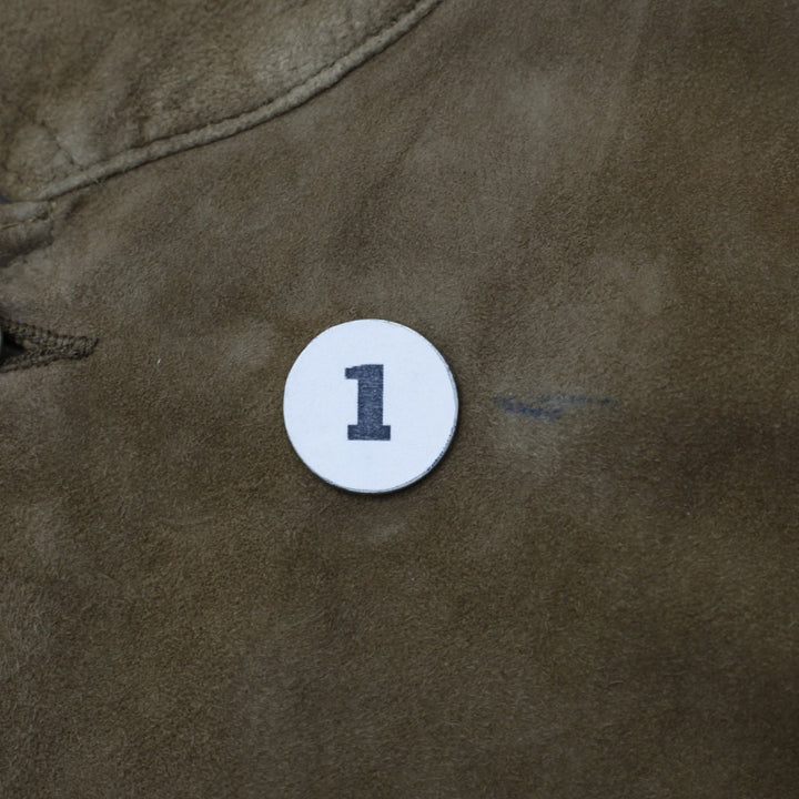 Vintage Mens Polo Ralph Lauren Suede Short Sleeve Shirt Size XL | Migration_Shirts - Detail View | Fashion Rerun