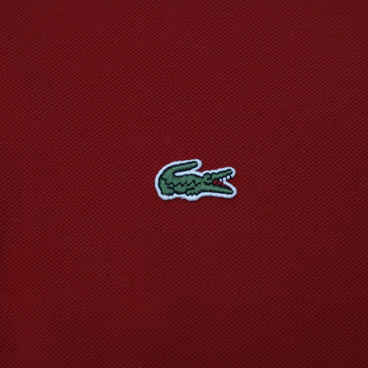 Mens Lacoste Red Classic Fit Short Sleeve Polo T-Shirt
