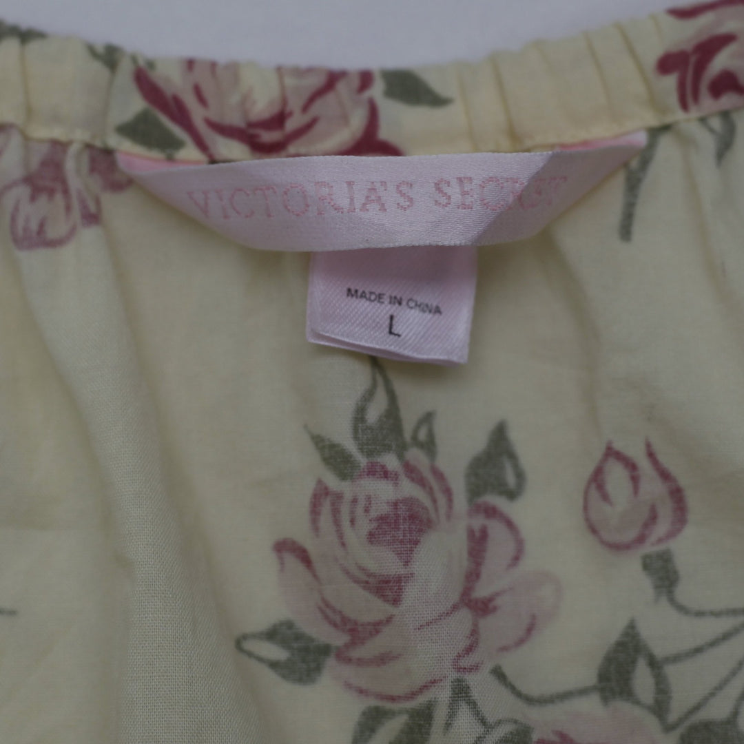 Y2K Ladies Victoria's Secret Floral Lace Trim Cami Tank Top Size L