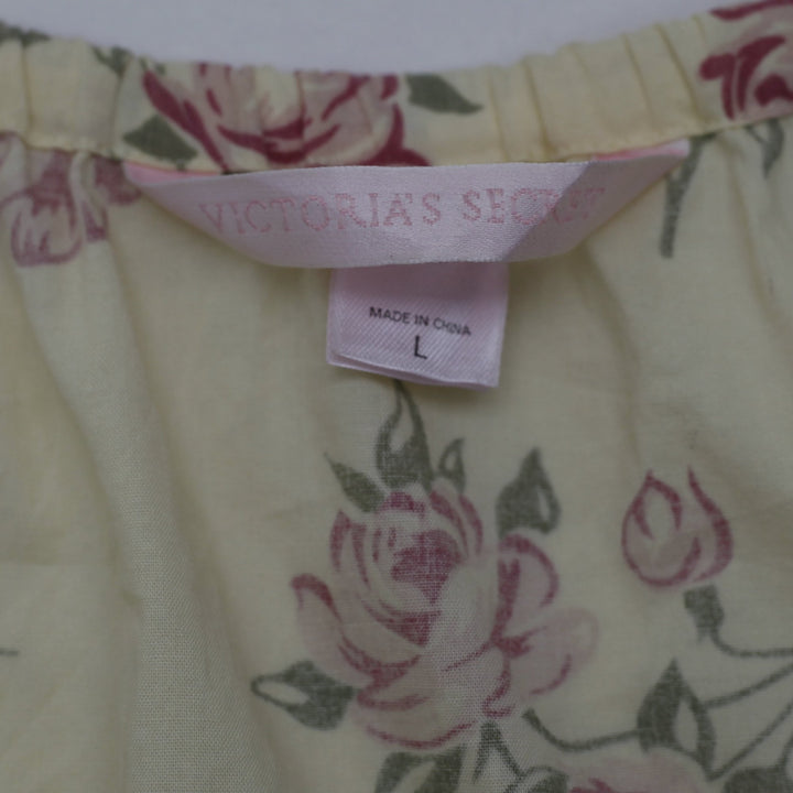Y2K Ladies Victoria's Secret Floral Lace Trim Cami Tank Top Size L