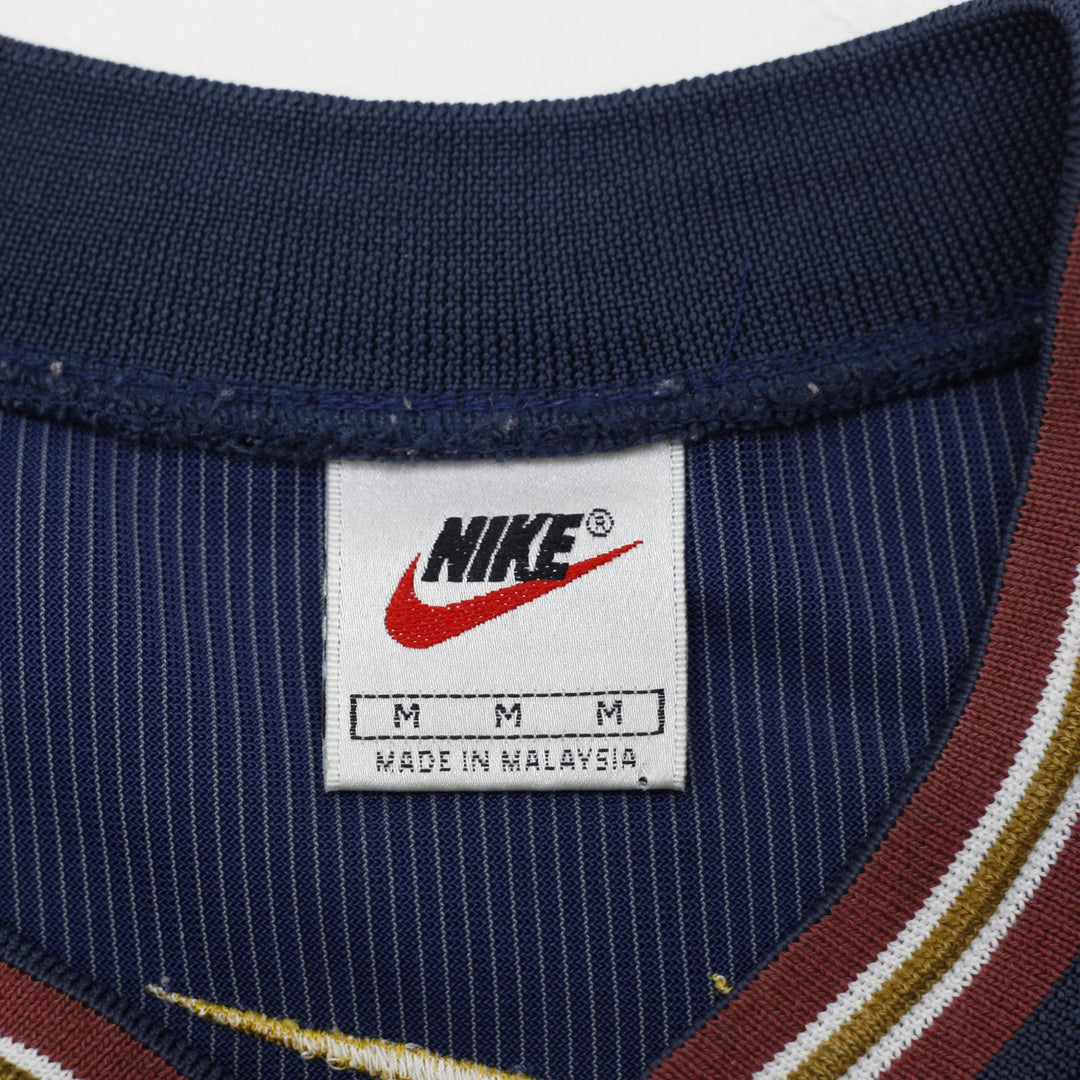 Vintage 90s Nike Warm Up Basketball Shooting Jersey Shirt Size M | Migration_Jerseys - Back View | Fashion Rerun