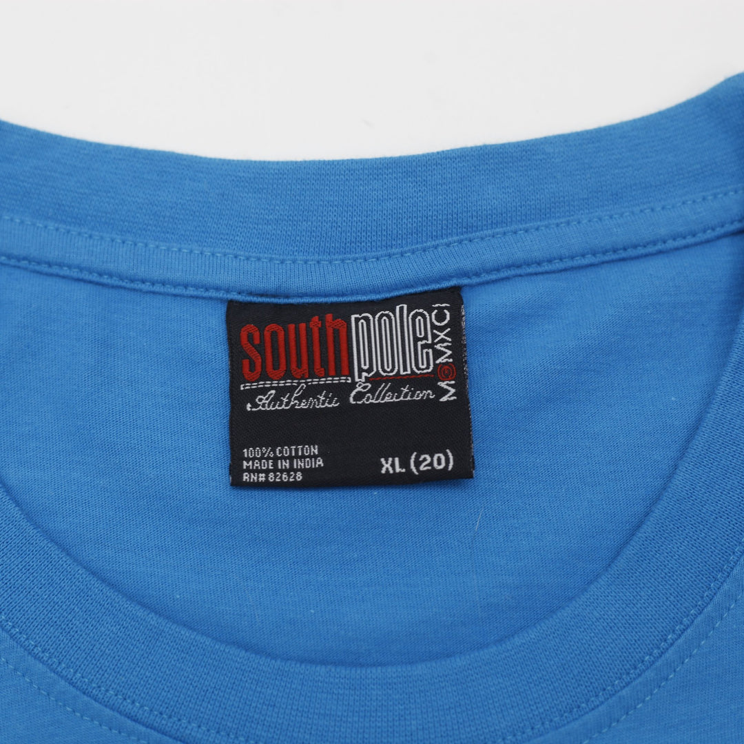 Y2K Mens South Pole Cotton Casual Graphic T-Shirt Size XL