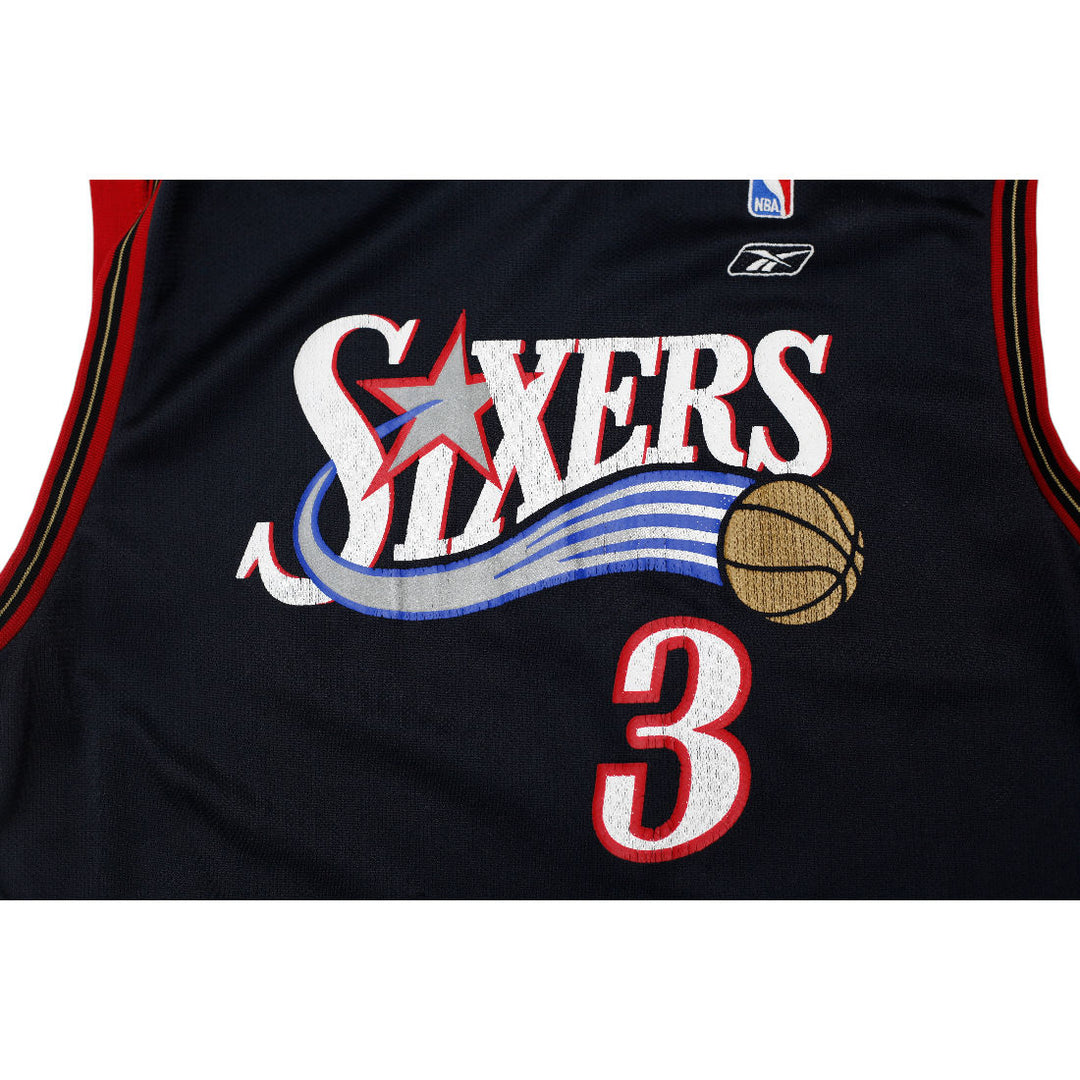 Vintage 90s Reebok Philadelphia 76ers Allen Iverson Jersey Size L | Migration_Jerseys - Alternate View | Fashion Rerun