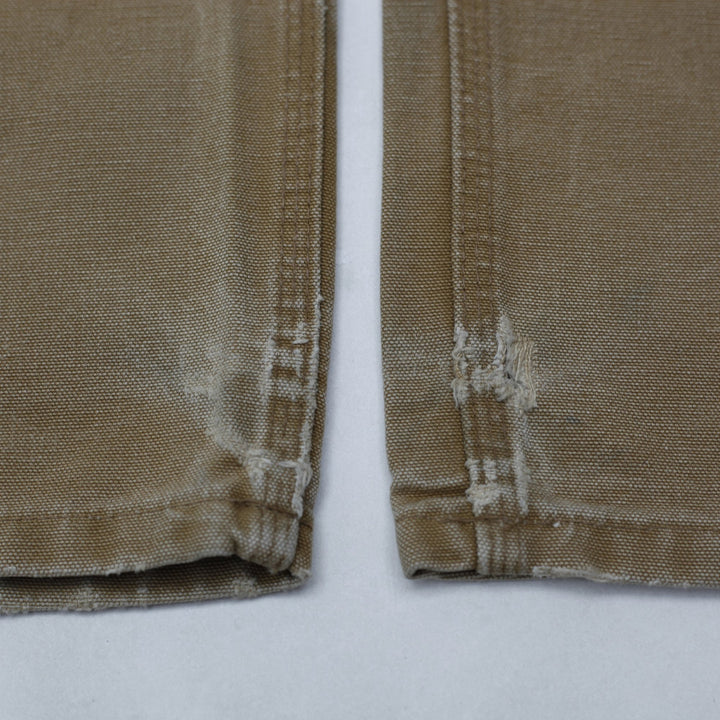Mens Carhartt B01 BRN Dungaree Fit Double Knee Workwear Customize Belt Pants Size 34x34 | Migration_Pants WW | Fashion Rerun