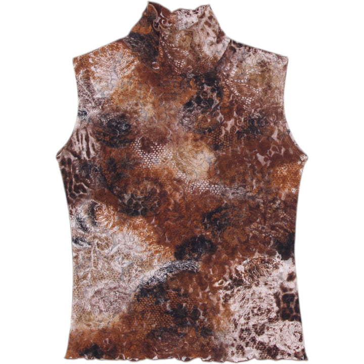 Y2K Ladies Abstract Print Sleeveless Top Size XS | Migration_Y2K Tops | Fashion Rerun