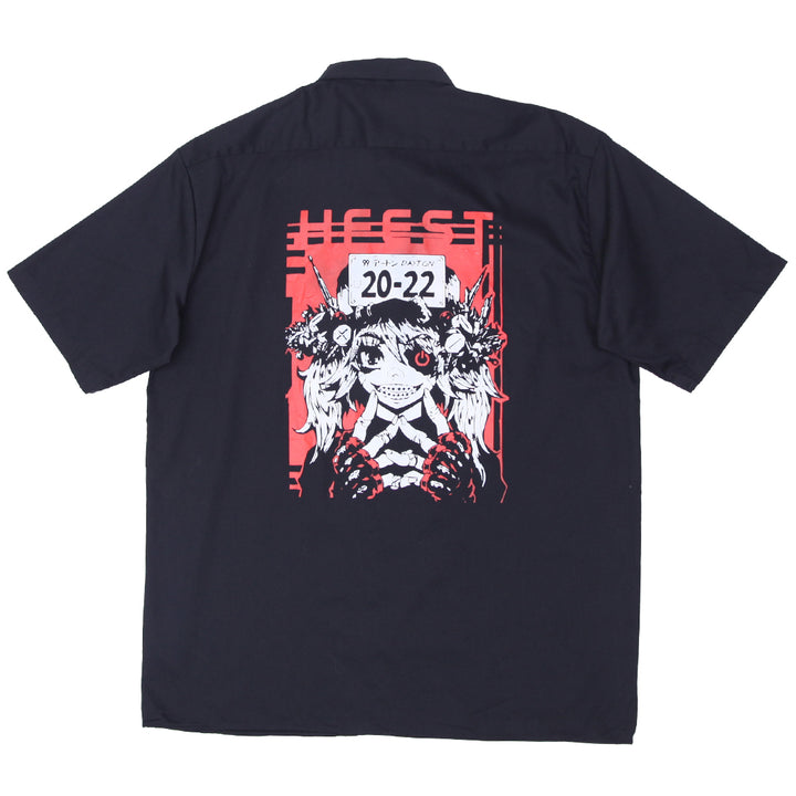 Mens Dickies 20-22 Dayton Anime Short Sleeve Shirt Black - Fashion Rerun Vintage Migration_Shirt