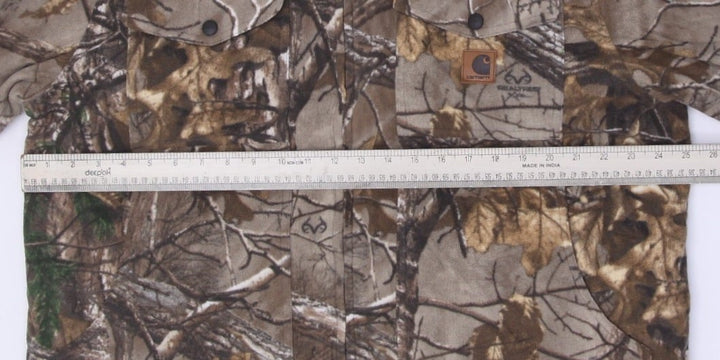 Mens 101740 0001 Reversible Camo Zip Up Carhartt Fleece Jacket