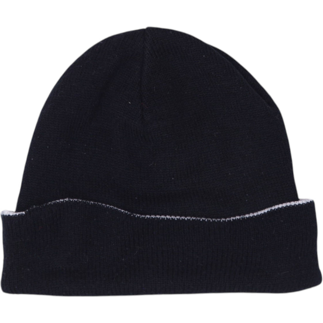 Mens Embroidered Nike Logo Black Knitted Beanie