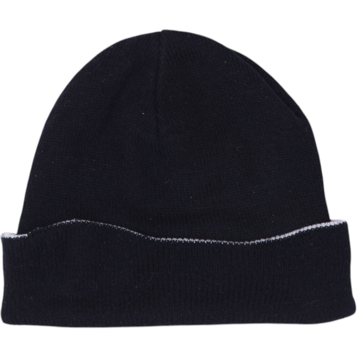 Mens Embroidered Nike Logo Black Knitted Beanie