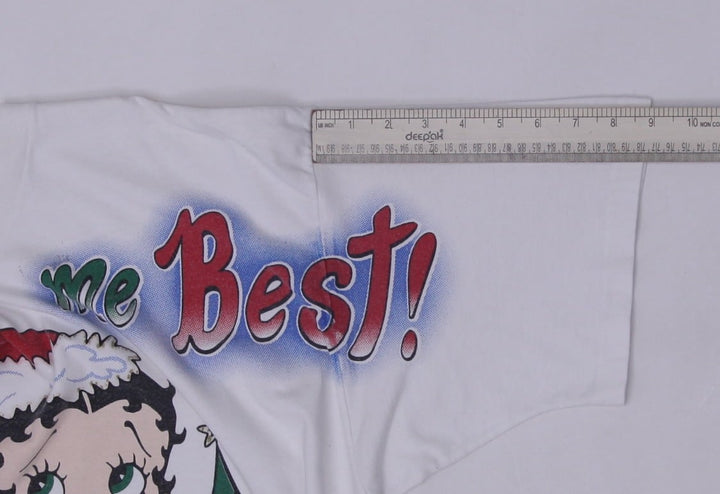 Vintage Mens Freeze White Christmas Betty Boop Graphic T-Shirt | Migration_T-Shirts - View 16 | Fashion Rerun