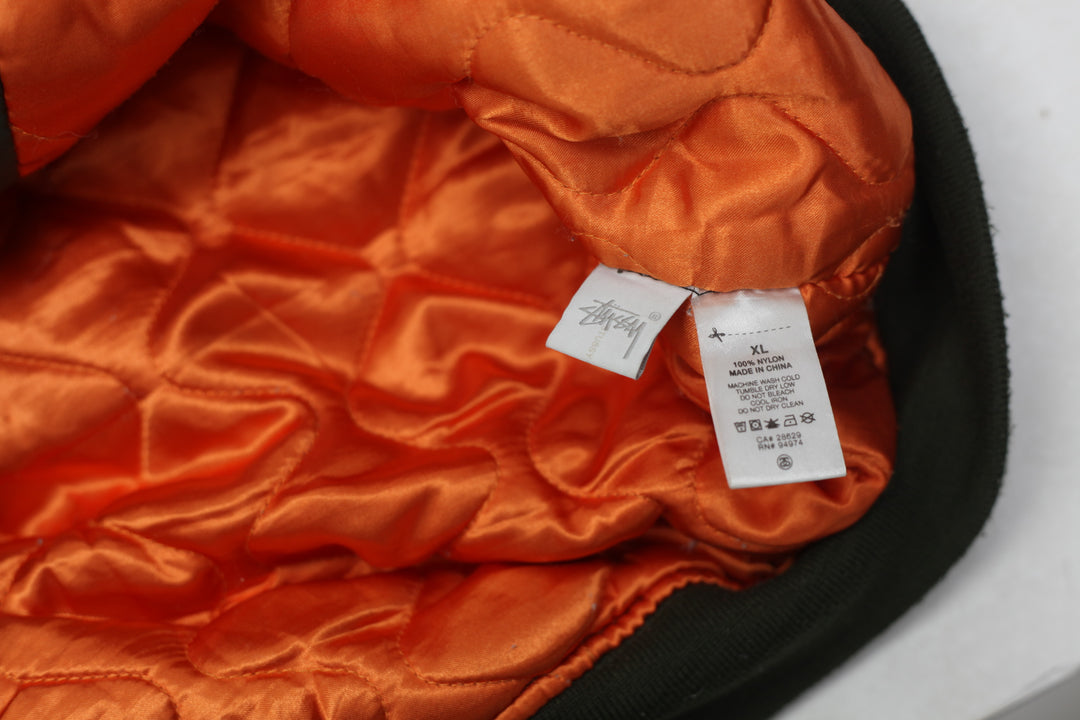 Mens Stussy MA-1 Bomber Full Zip Jacket