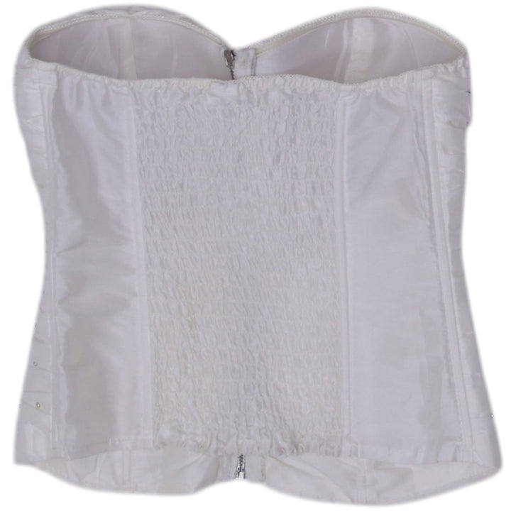 Y2K Ladies Shirley Rhinestone Strapless Bustier Corset Size M