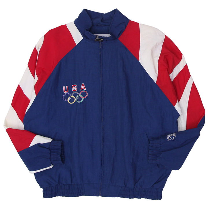 Vintage Team USA Olympics Eagle Starter Windbreaker Light Jacket 90s