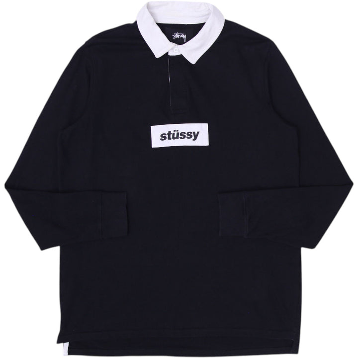 Stussy Graphic Stripe Long Sleeve Polo Shirt Size M | Migration_Shirts SW COLLECTION | Fashion Rerun