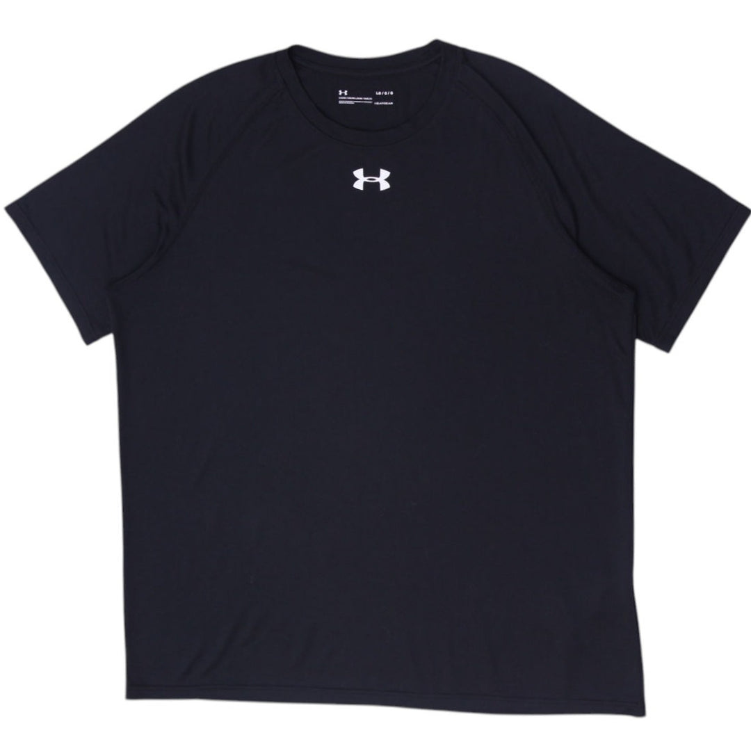 Mens Under Armour HeatGear Black T-Shirt Short Sleeve Athletic