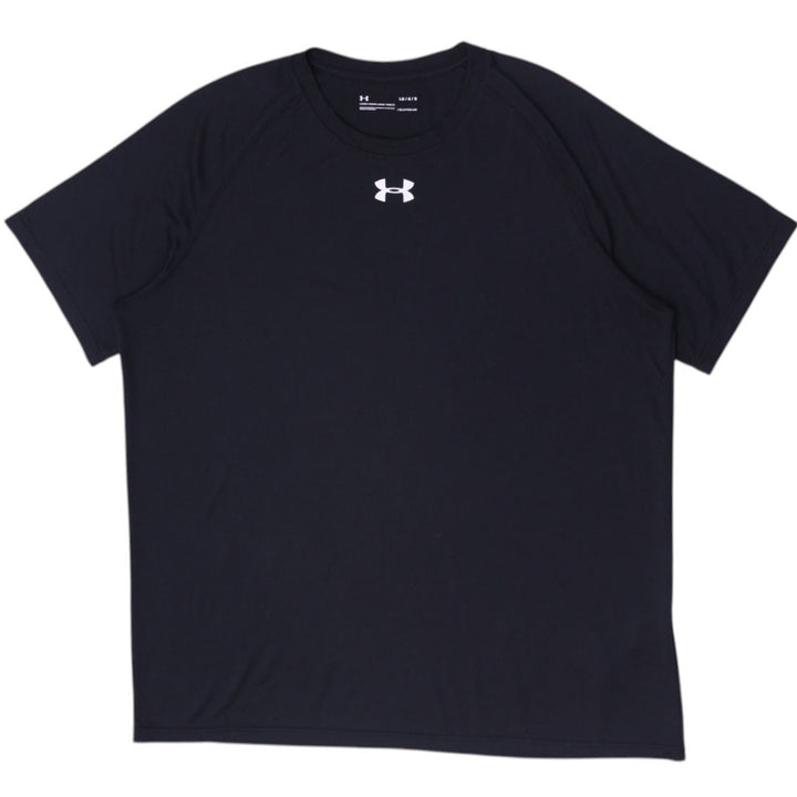 Mens Under Armour HeatGear Black T-Shirt Short Sleeve Athletic