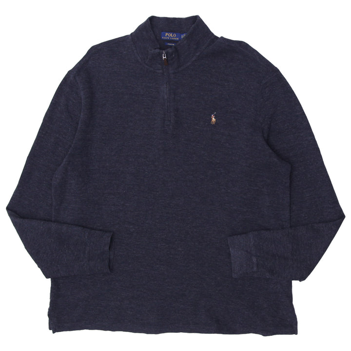 Mens Polo by Ralph Lauren Estate Rib Quarter Zip Sweater