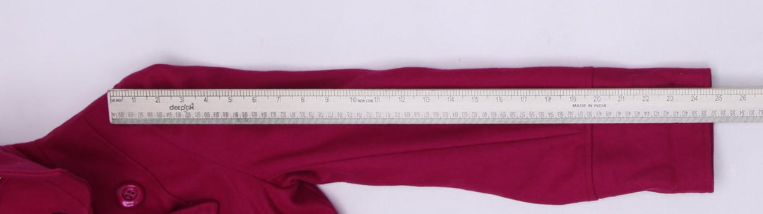 Y2K Ladies Guess Pea Coat Magenta Wool Blend Double Breasted Blazer Size M | Migration_Jackets - View 6 | Fashion Rerun