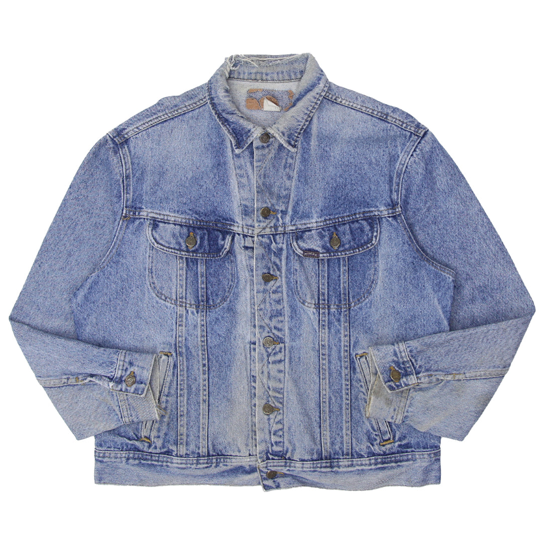 Vintage Riders Trucker Denim Jacket Distressed Made in USA - Fashion Rerun Vintage Migration_Jacket