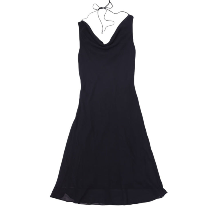 Y2K Ladies Lori Ann Montreal Black Cowl Neck Cocktail Dress Size 8