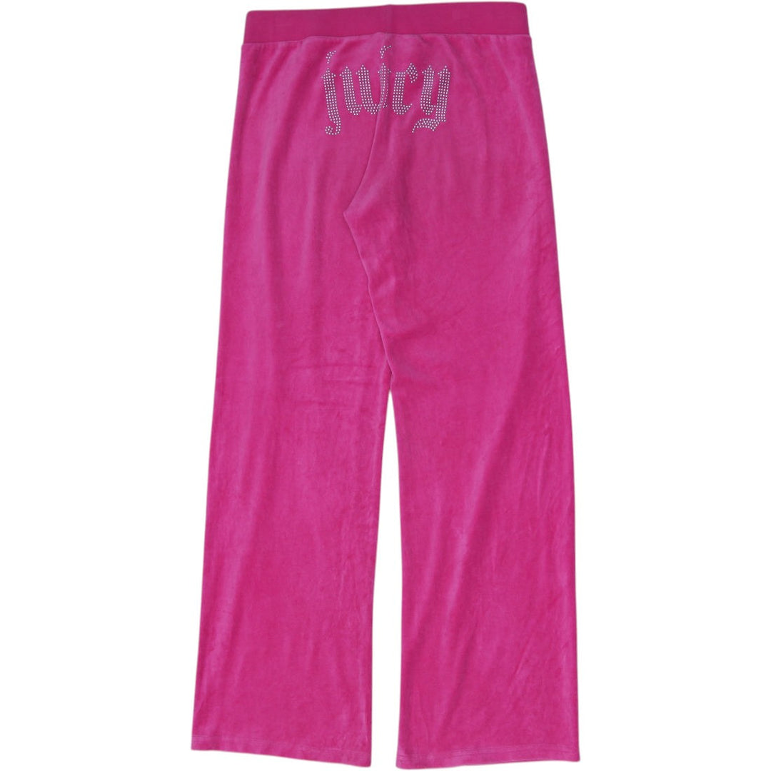 Ladies Juicy Couture Velour Flare Track Pants Size M